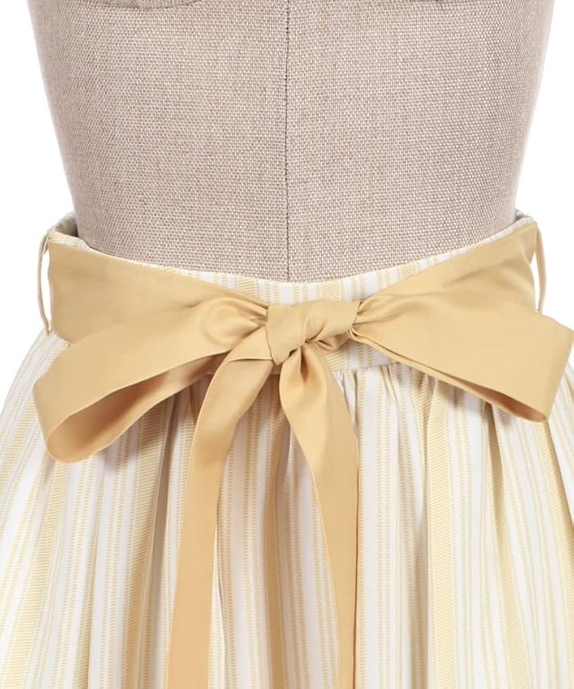 新品 アクシーズファムPOETIQUE ヒマワリブーケストライプスカート Amazon.co.jp: axes femme poetique(アクシーズファムポ